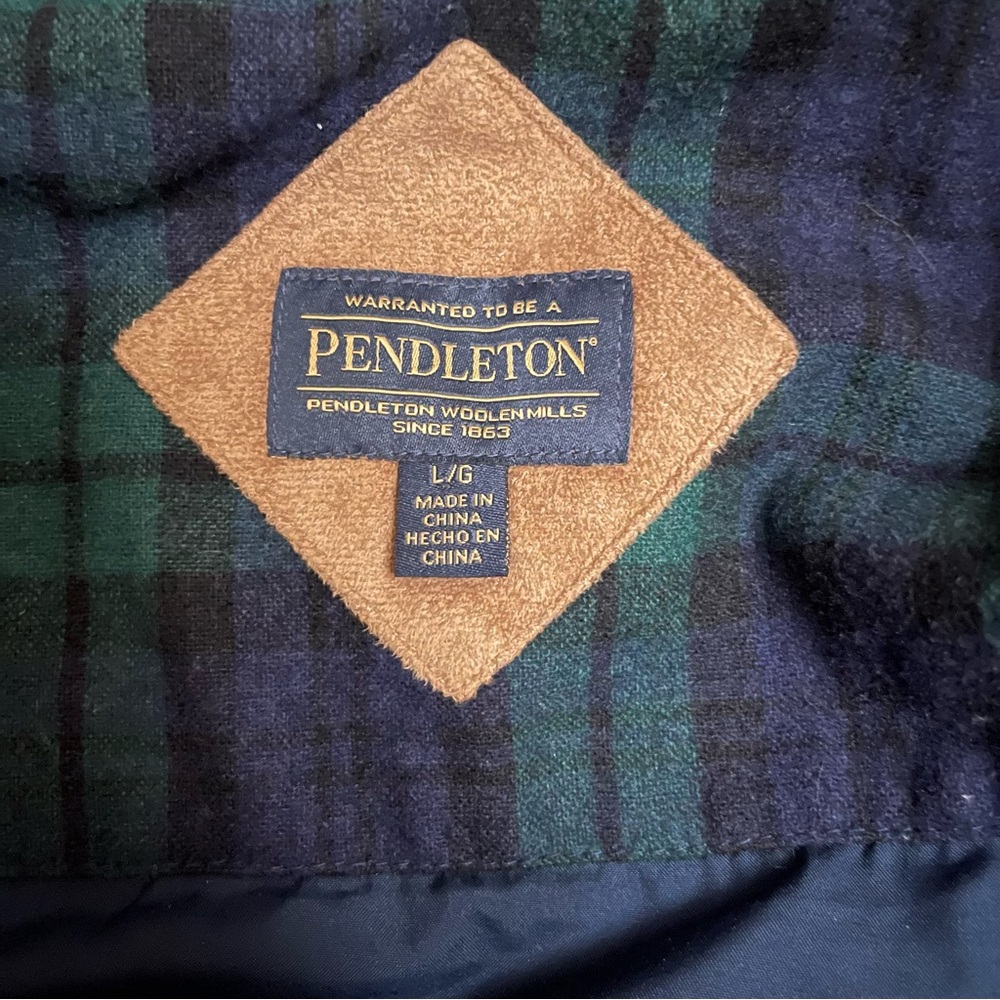 Pendleton Sherpa Fleece Zip Up Jacket Sz Large In… - image 7